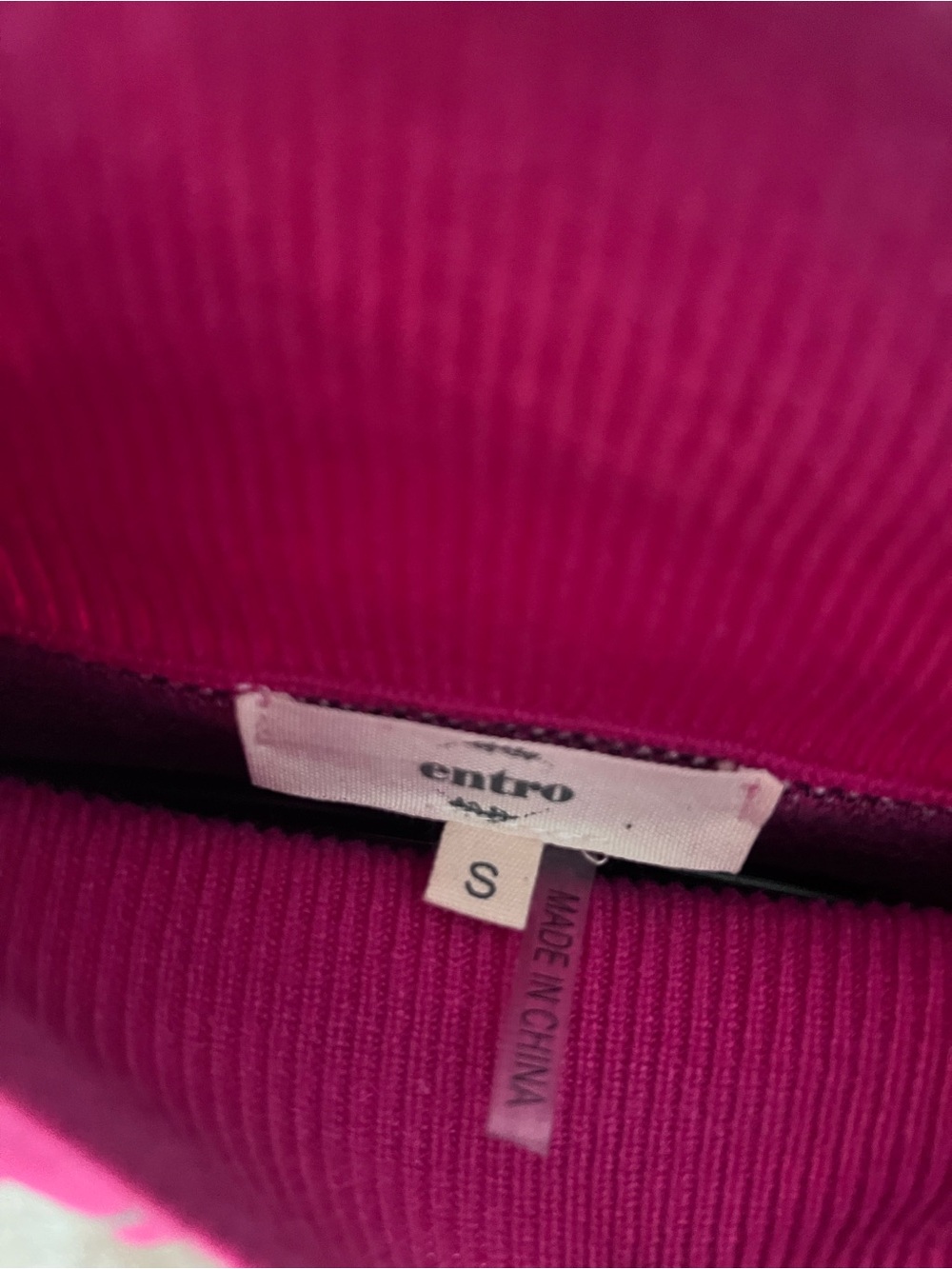 Entro Women's Hot Pink Leopard-Print Mock Neck Sweater - Picture 4 of 4